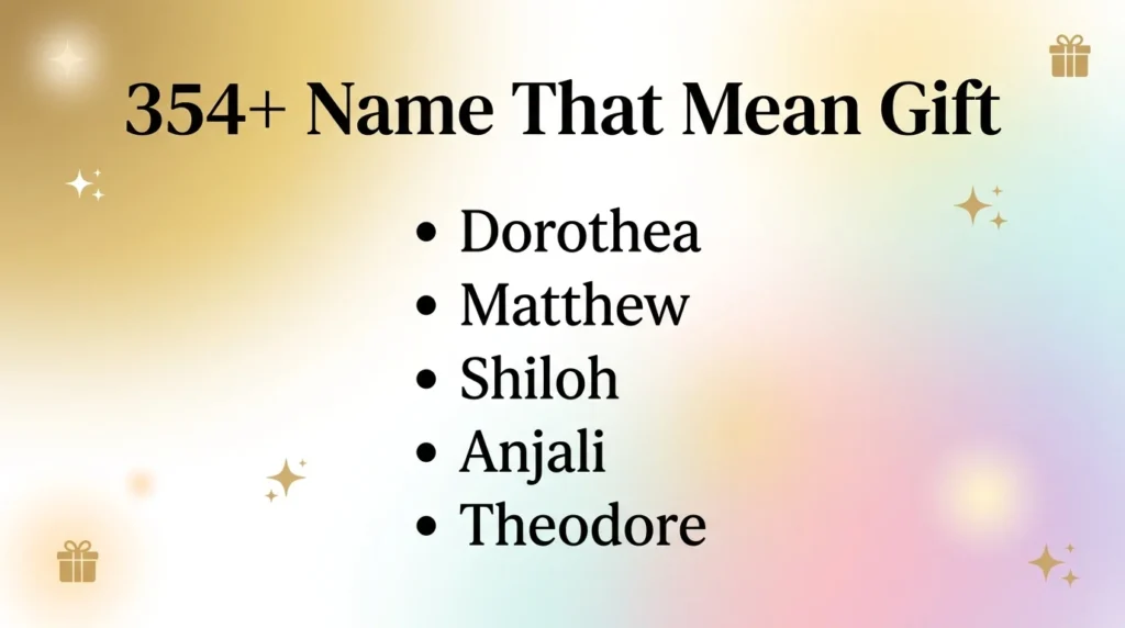 Rare Names That Mean Divine Gift 🌙✨