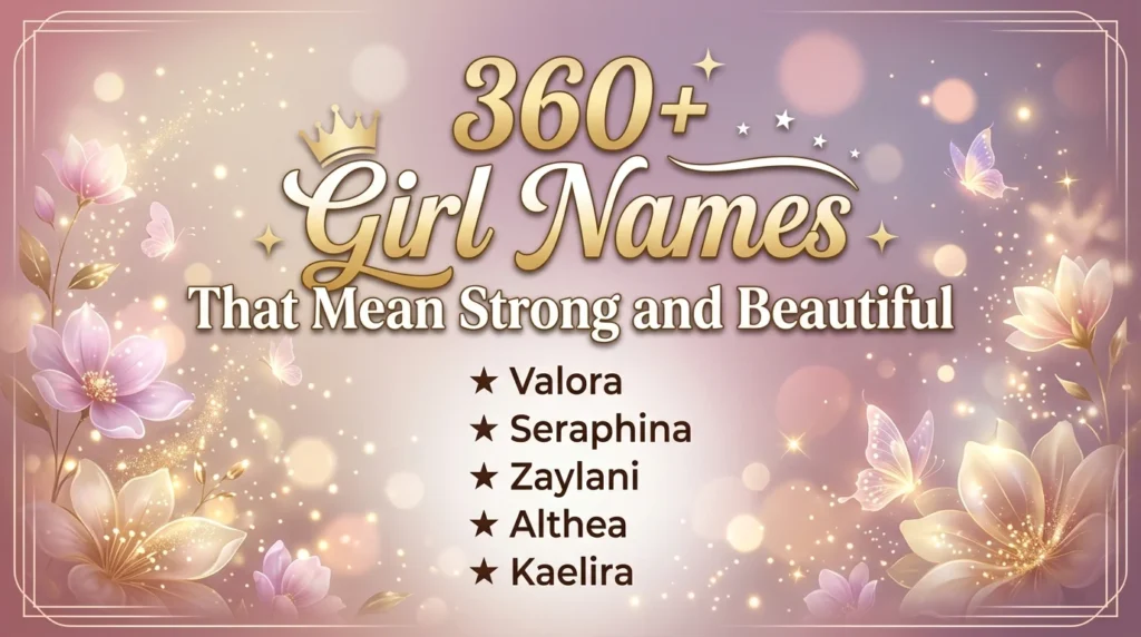 Unique Girl Names With Beautiful Meanings 🌷