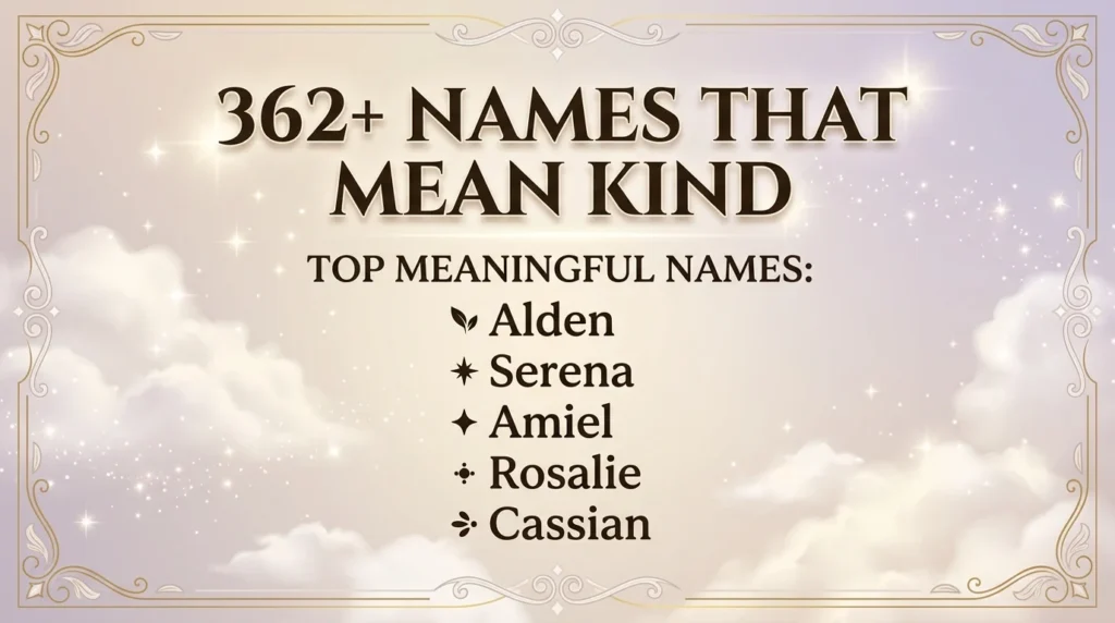 Unique Names That Mean Kindness