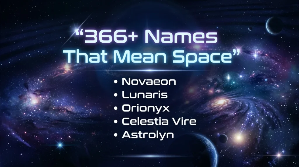 🌌 Galaxy Inspired Aesthetic Names