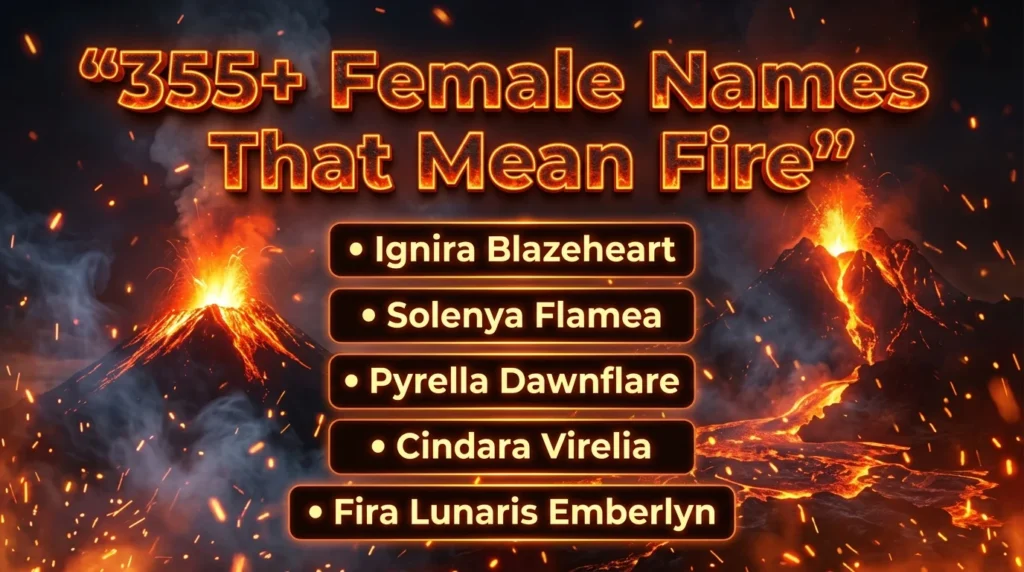 🌌 Mythological Fire Names for Girls