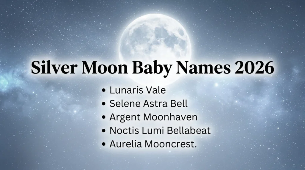 🌙 Boy Names That Mean Silver Moon Bellabeat