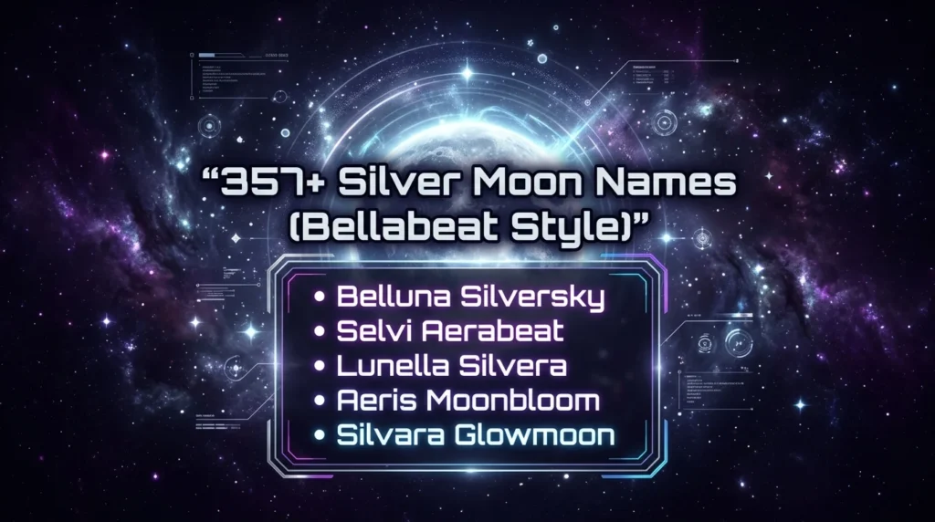 🌟 Names That Mean Moon or Stars for Girl