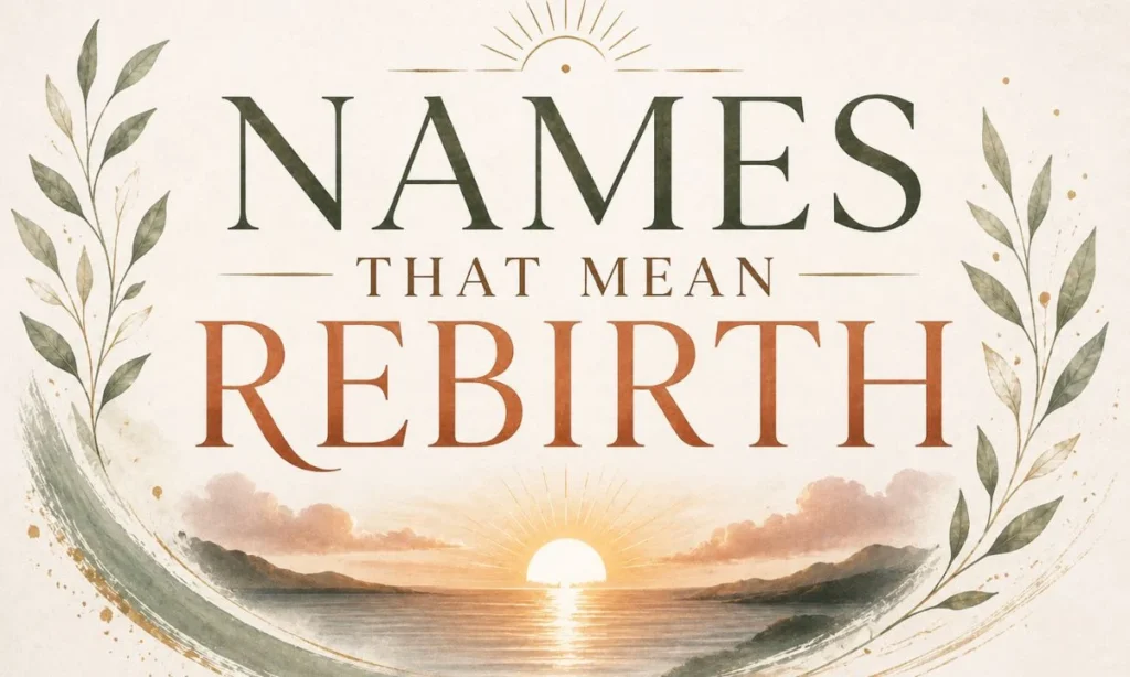 Boy Names That Mean Rebirth or New Beginnings