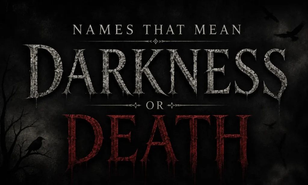 Cute Names That Mean Death