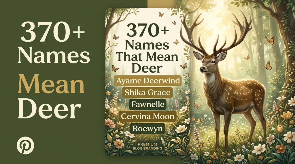 Elegant Names Inspired by Deer