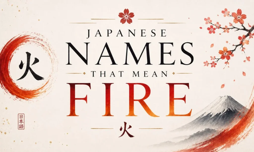 Female Japanese Names Meaning Fire