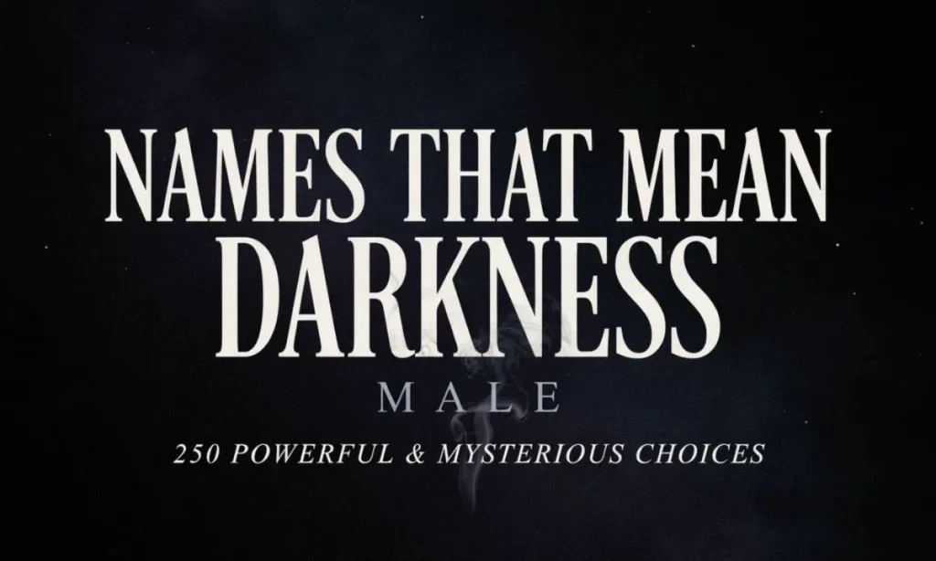 Female Names that Mean Darkness