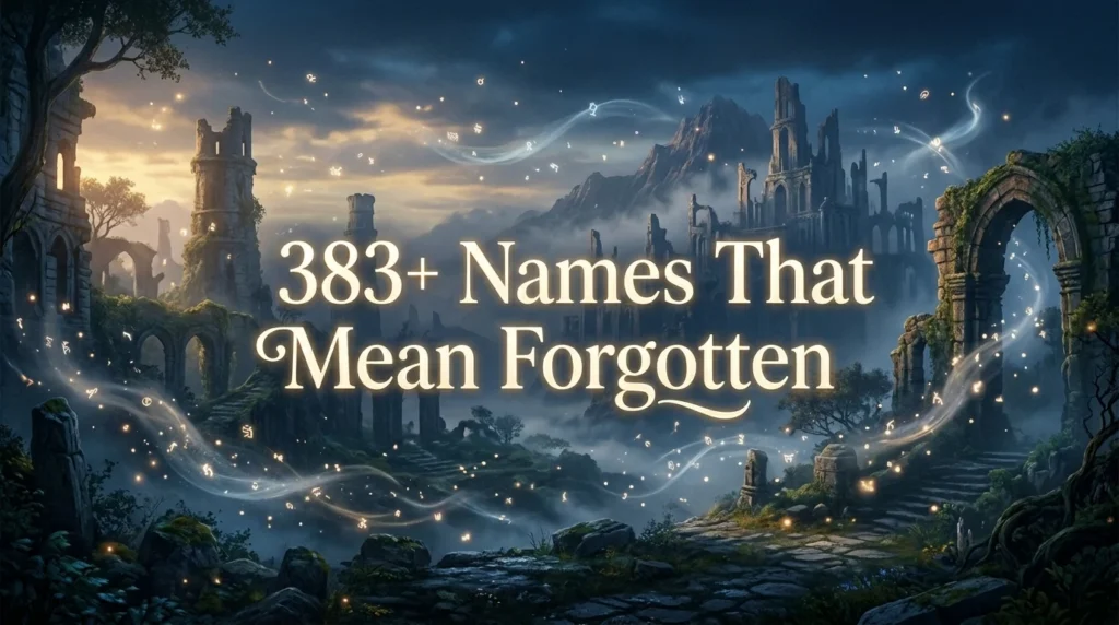 Forgotten Royal Names