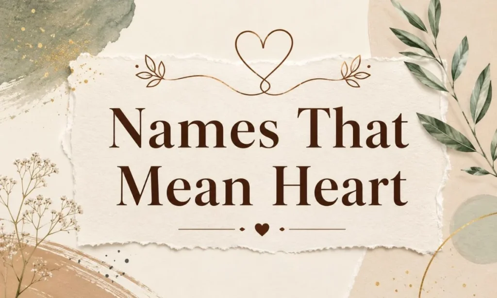 Girl Names That Mean Heart