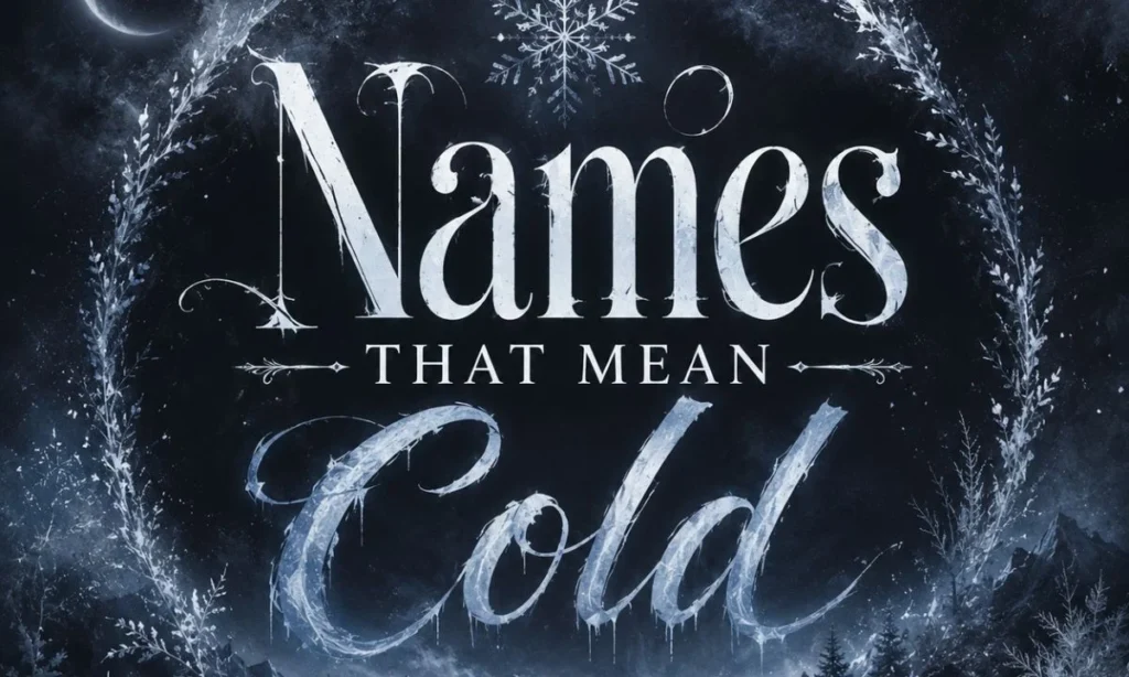 Girl names that mean cold