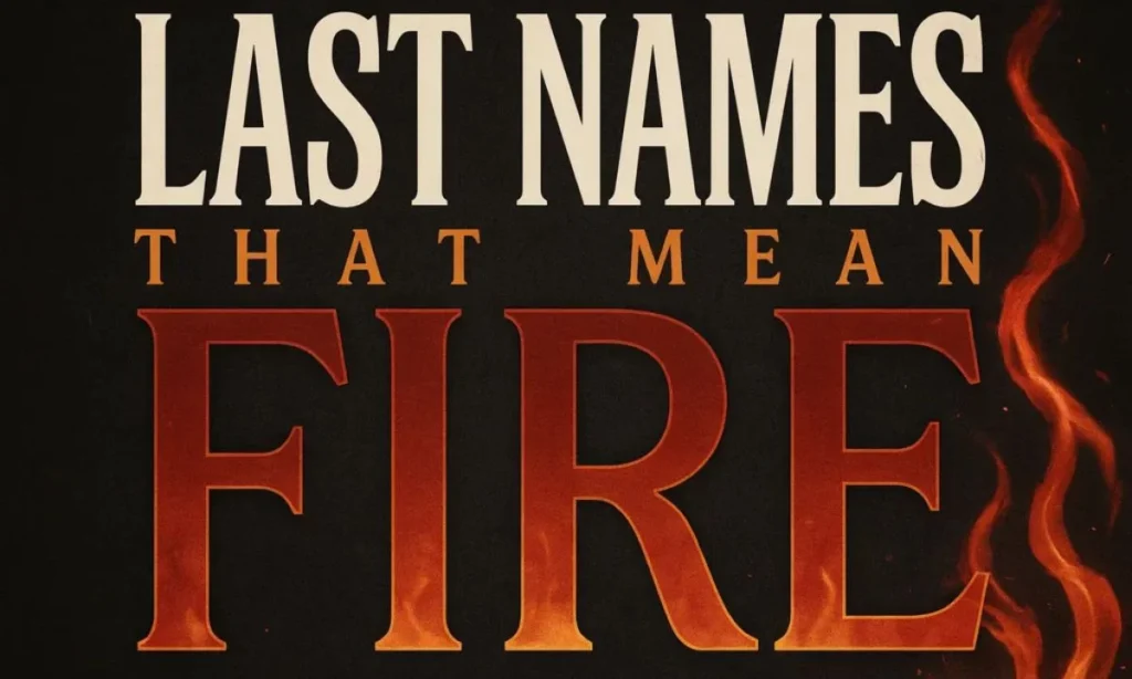 Last Names That Mean Fire (Japanese)