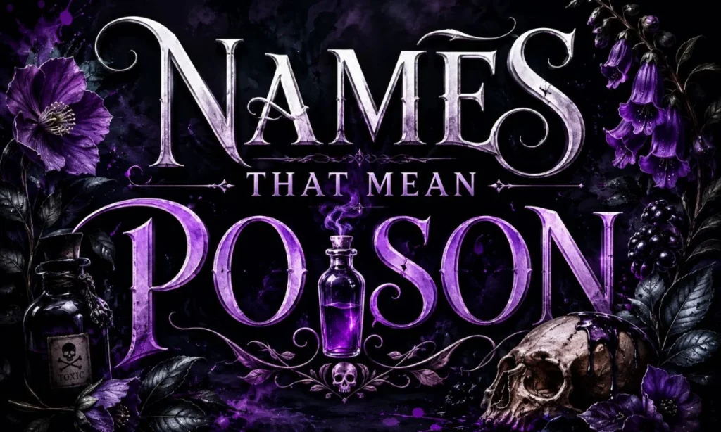 Male Names That Mean Poison