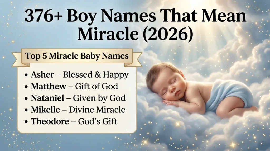 Modern Boy Names Inspired by Miracles