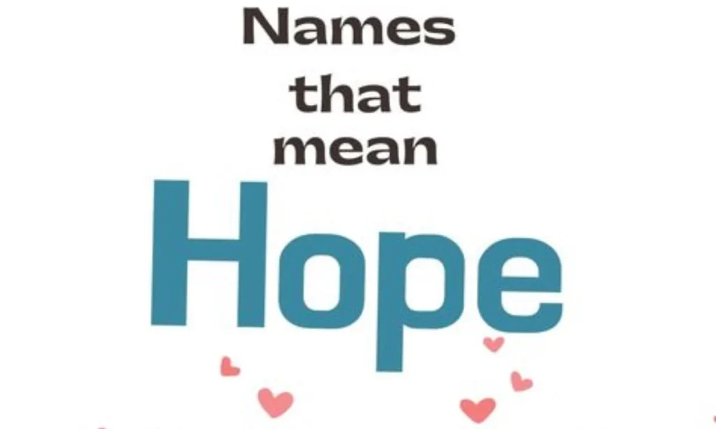 Names Meaning Hope or Miracle