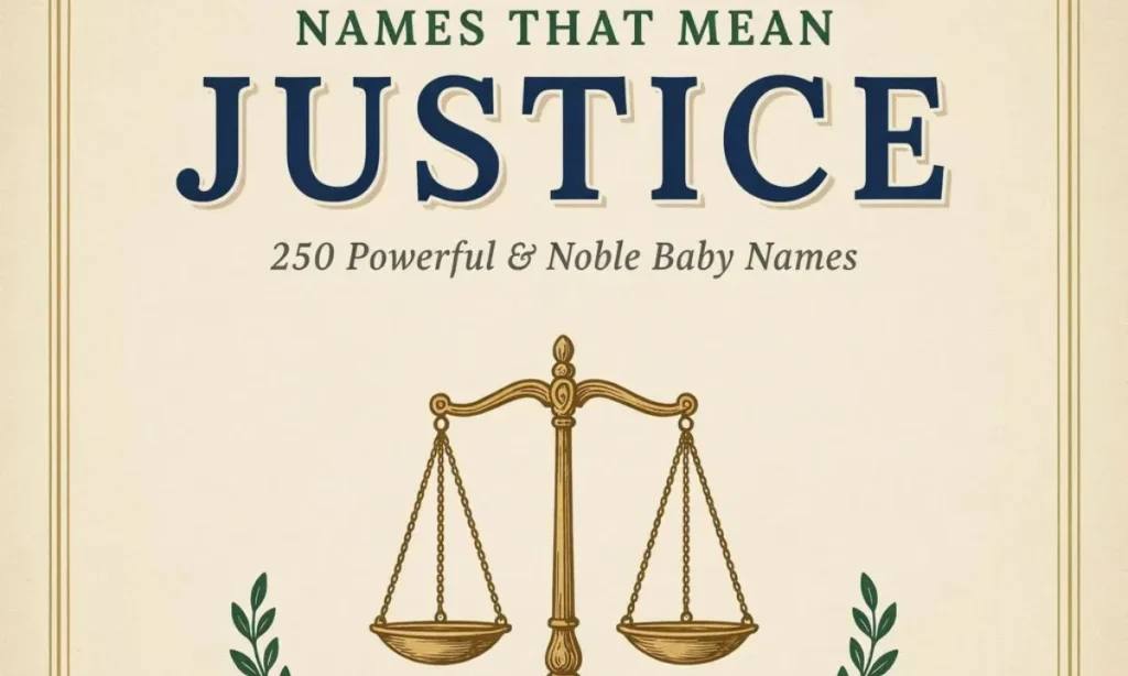 Names That Mean Justice (Girl)