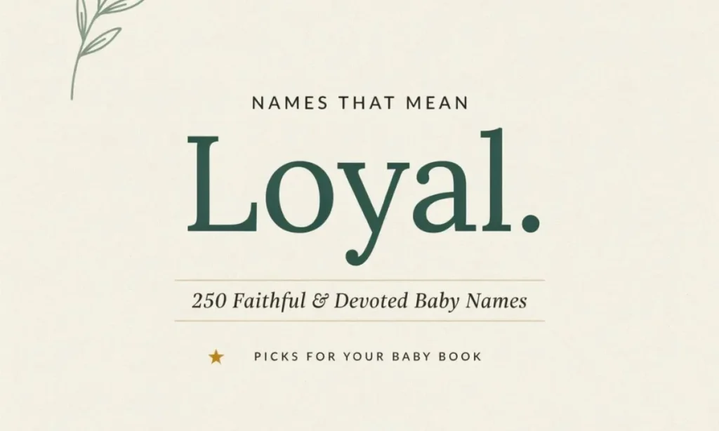 Names That Mean Loyal in Japanese