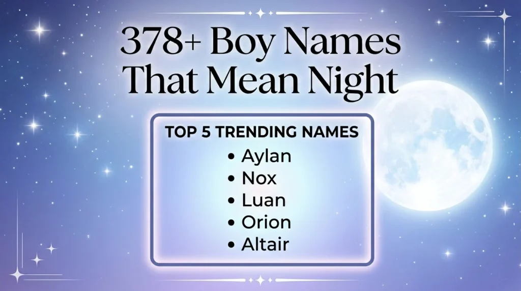 Names That Mean Midnight Boy