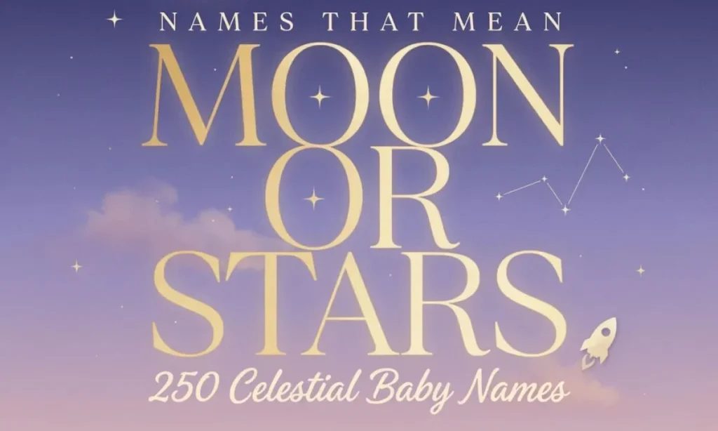 Names That Mean Moon or Stars (Japanese)
