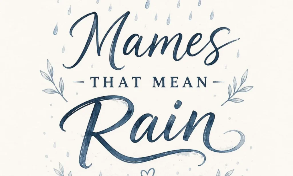 Names That Mean Rain or Storm
