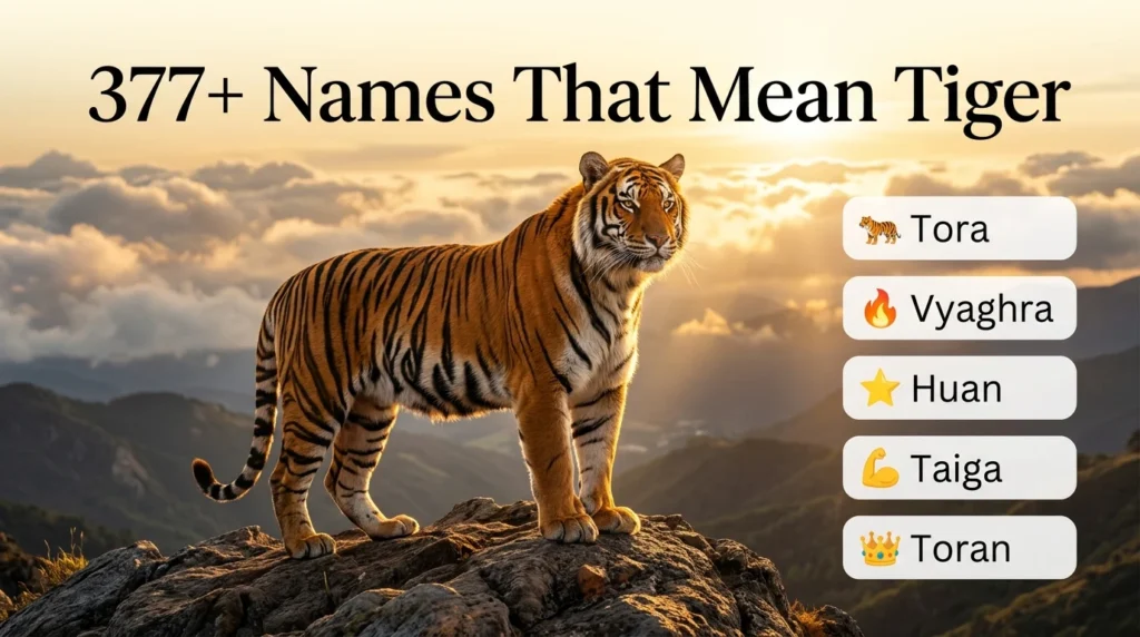 Names That Mean Tiger Female