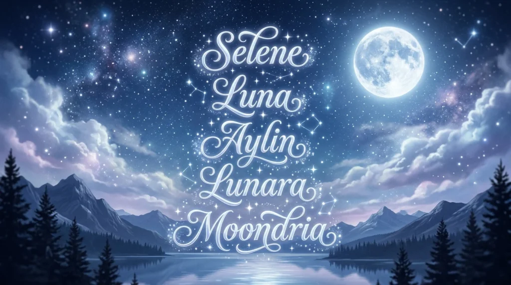 Unique moon girl names 🌙