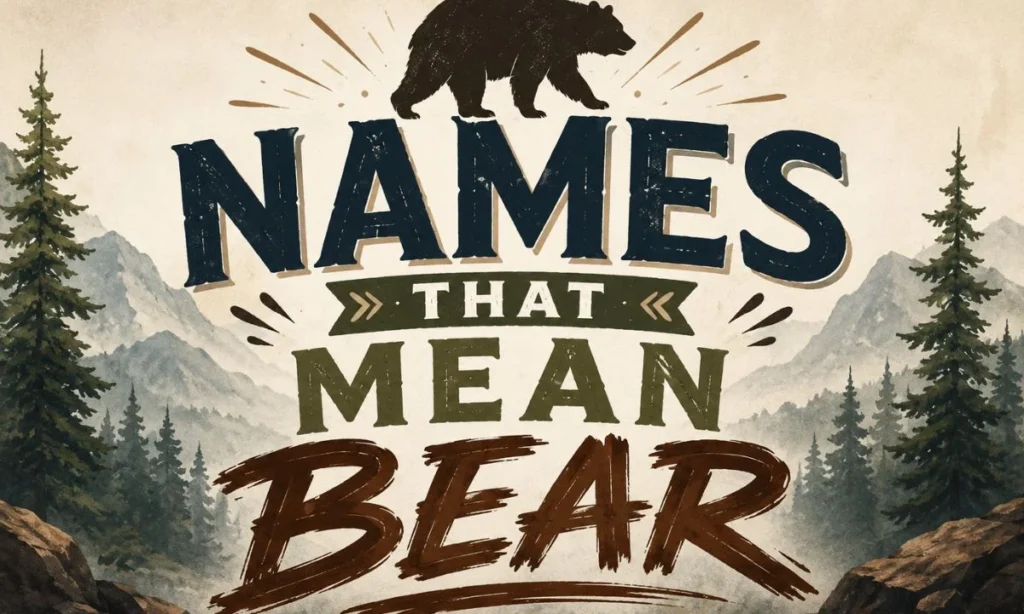 Baby Boy Names That Mean Bear