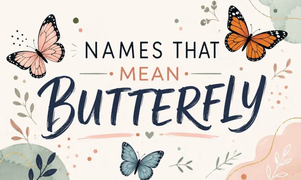Baby Boy Names That Mean “Butterfly”