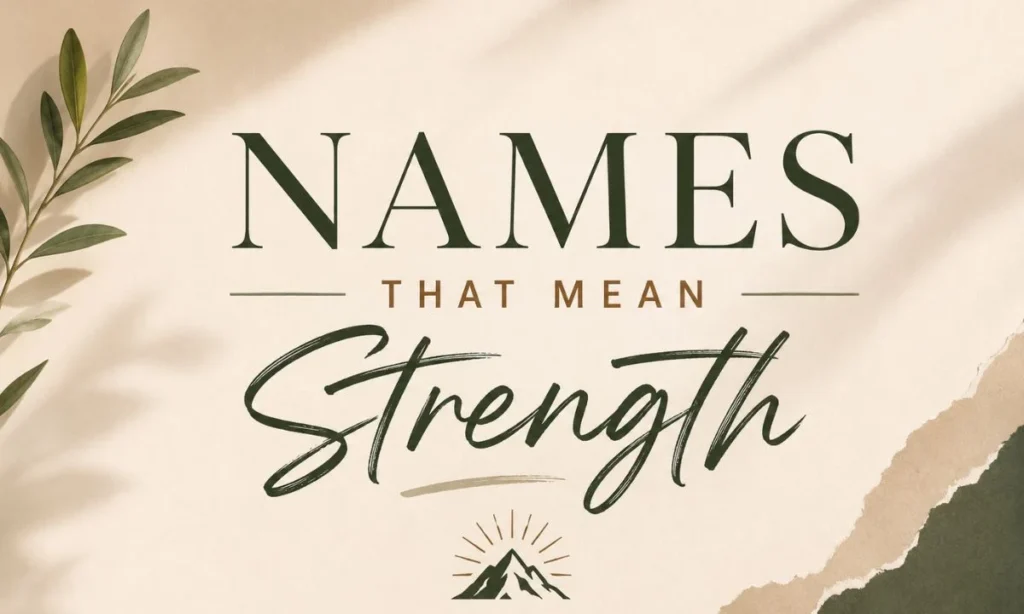 Baby Boy Names That Mean “Strong”
