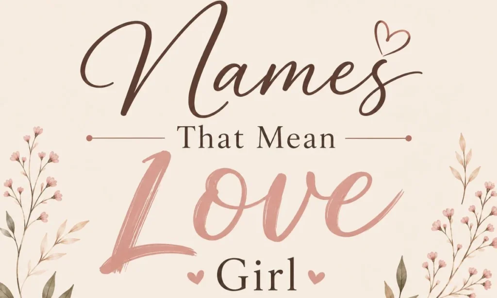 Names That Mean Love Girl