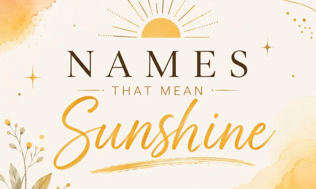 Boy Names That Mean “Sun”