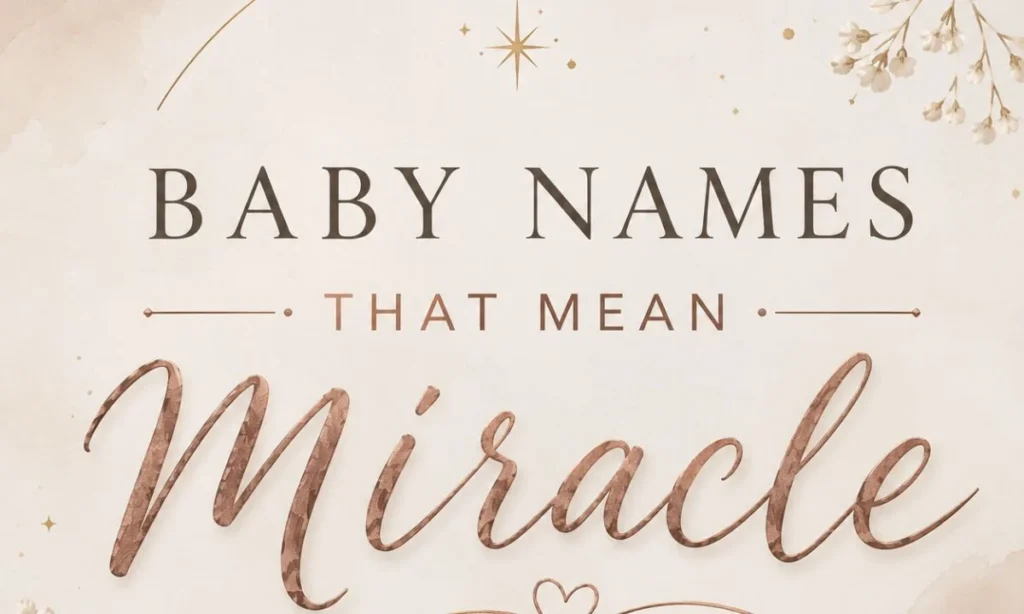 Female Names That Mean Miracle