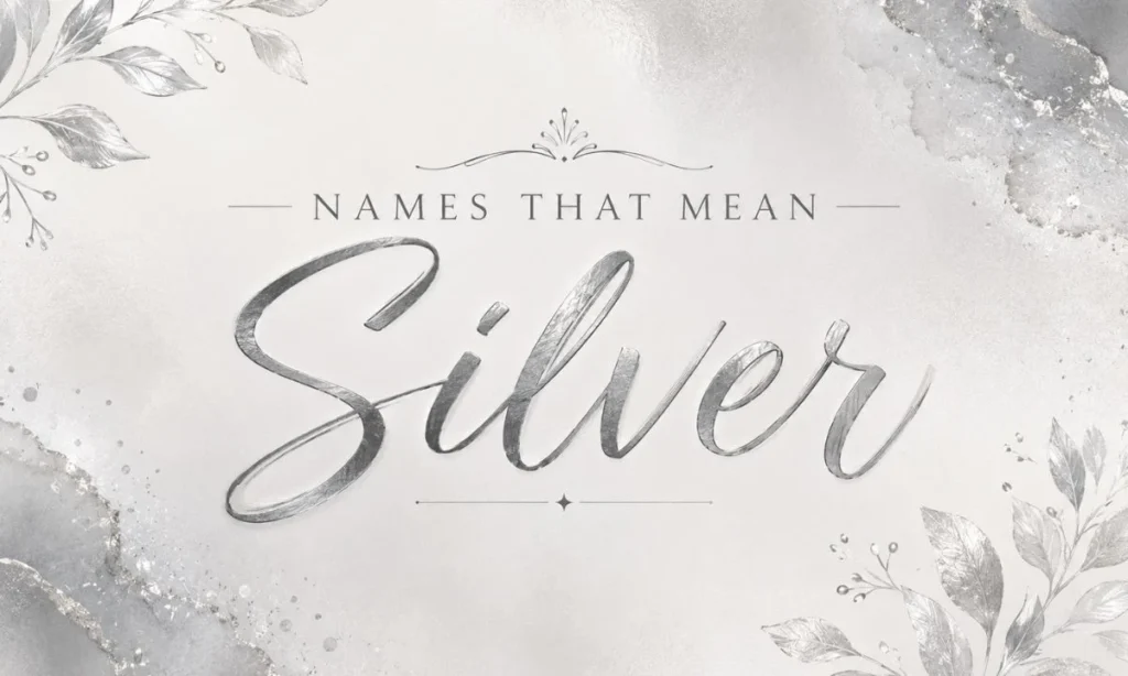 Girl Names That Mean Silver