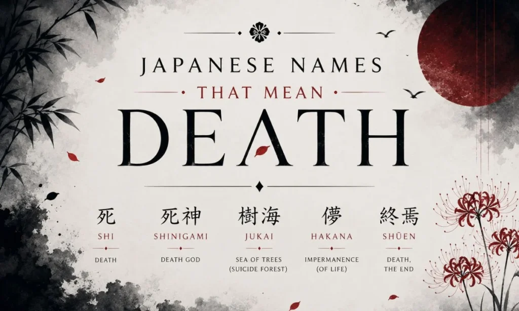 Japanese Names That Mean Death For Girl