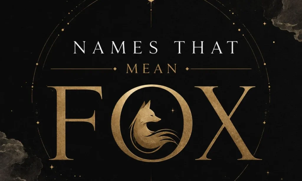 Japanese Names That Mean Fox For Girl