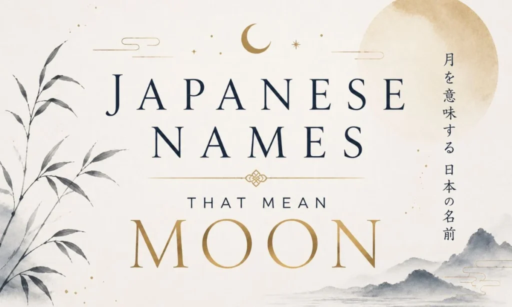 Japanese Names That Mean Moon for Girls