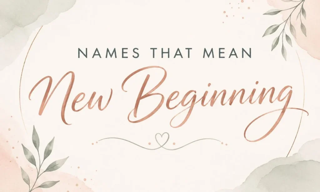 Japanese Names That Mean New Beginning