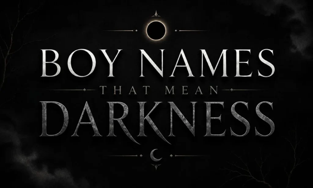 Names That Mean Darkness in Japanese