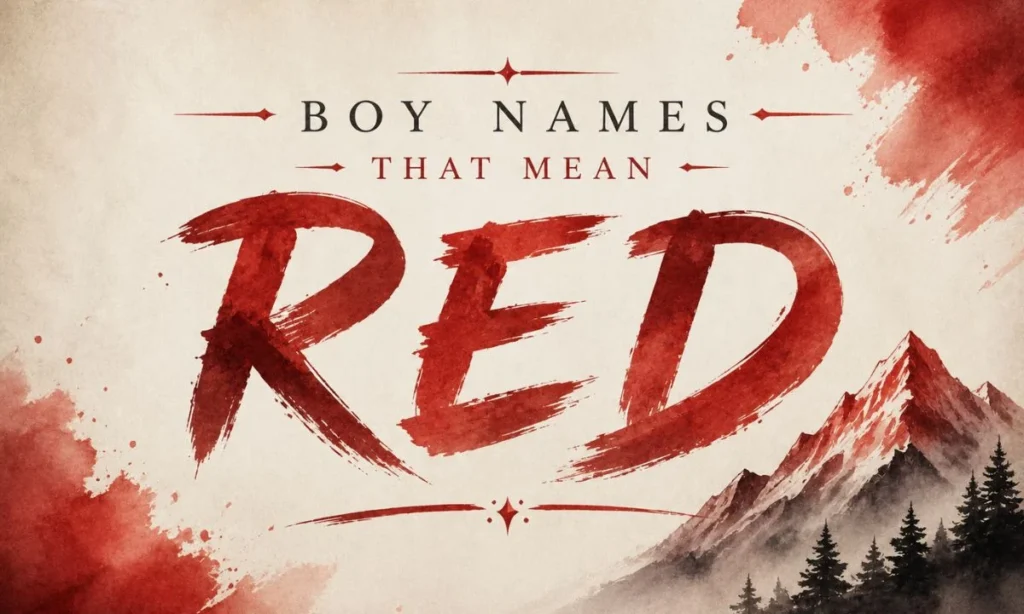 Names That Mean Red in Japanese