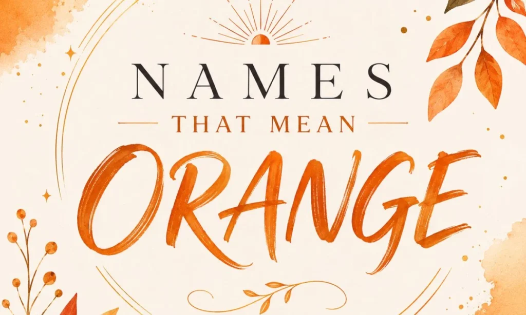 Names That Mean Yellow