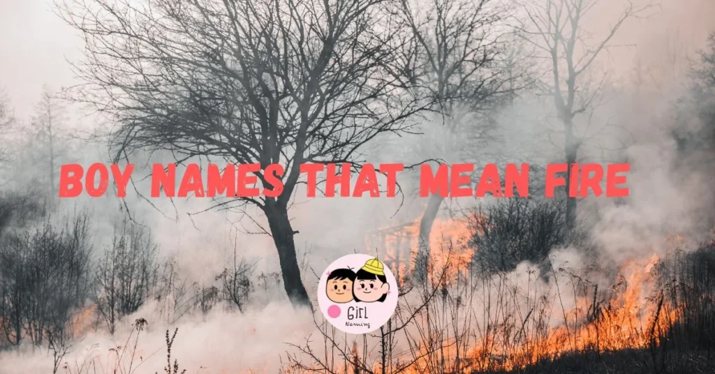 Boy Names That Mean Fire