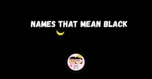 Names That Mean Black