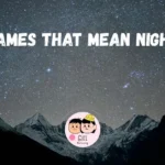 342+ Names That Mean Night