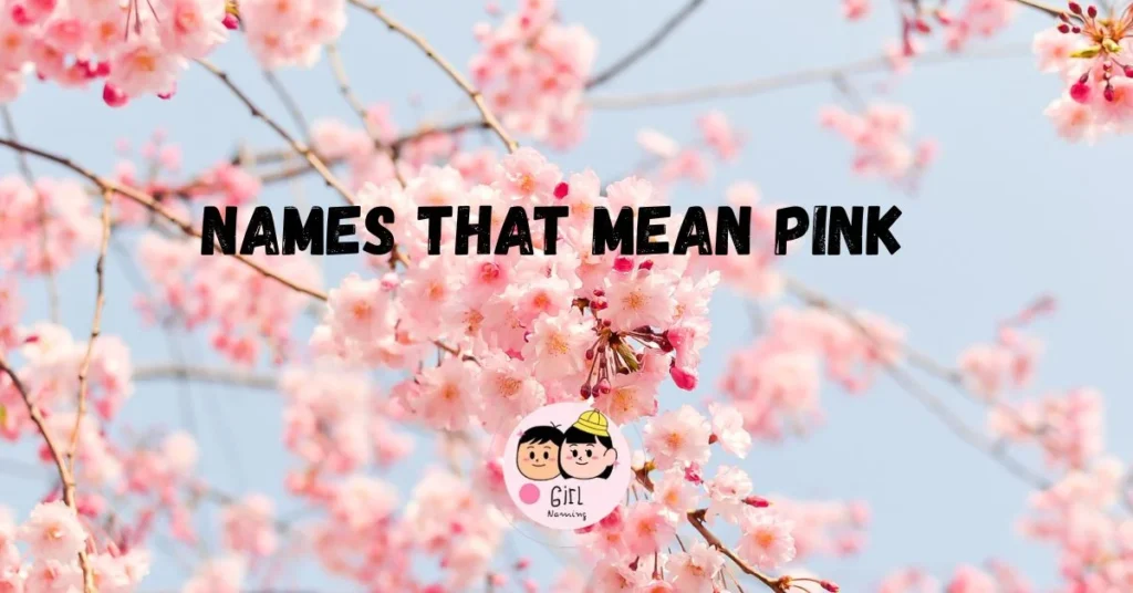 Names That Mean Pink