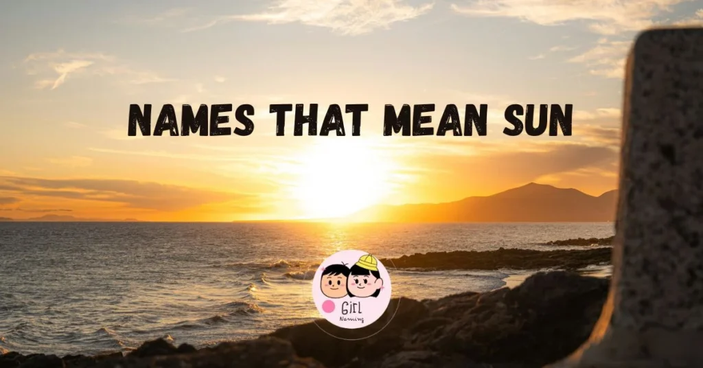 Names That Mean Sun