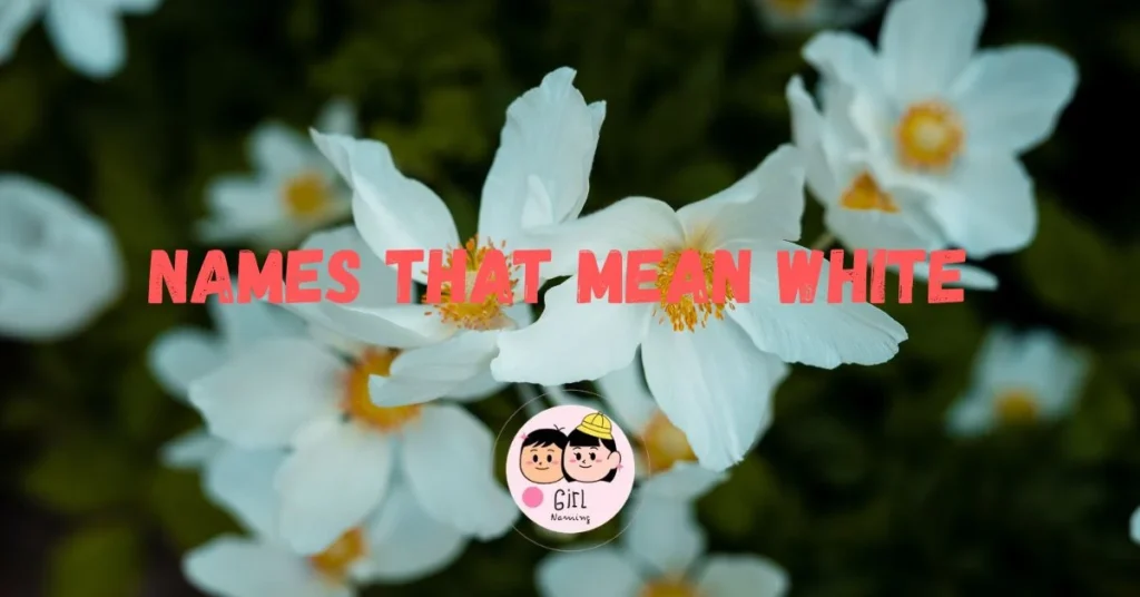 Names That Mean White