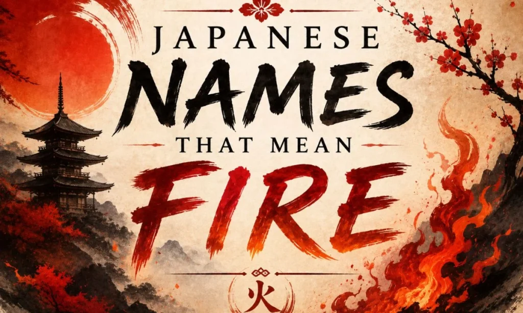 Japanese Names That Mean Fire Fiery and Powerful Baby Names
