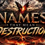 Names That Mean Destruction: Dark, Powerful & Fierce Ideas
