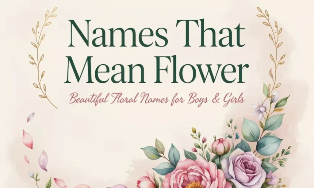_Names That Mean Flower Beautiful Floral Names for Boys &amp; Girls