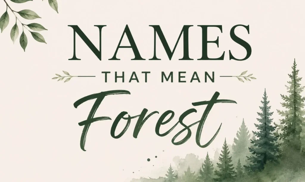 Names That Mean Forest 250 Enchanting Nature-Inspired Ideas